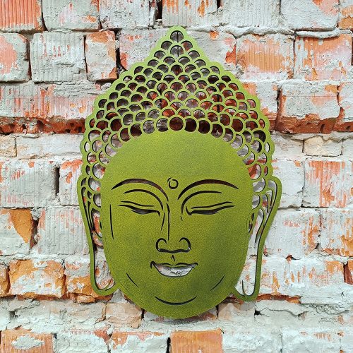 Buddha fej falikép
